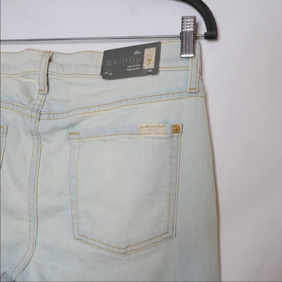 7 For All Mankind The Skinny Jeans Sz 28✨ - Picture 3 of 7